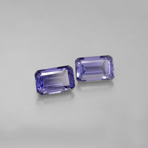 1.04 ct Blue Iolite Gemstone, Iolite Gem in Octagon Facet Shape for Sale.