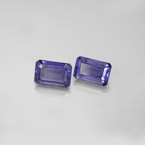 1.08 ct Blue Iolite Gemstone, Iolite Gem in Octagon Facet Shape for Sale.