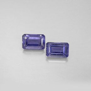 1.08 ct Blue Iolite Stone, Natural Iolite in Octagon Facet Shape for Sale