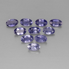 1.99 ct Blue Iolite Stone, Natural Iolite in Oval Facet Shape for Sale