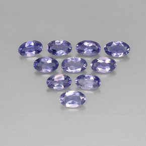 1.85 ct Blue Iolite Stone, Natural Iolite in Oval Facet Shape for Sale