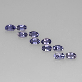 2.05 ct Blue Iolite Gemstone, Iolite Gem in Oval Facet Shape for Sale.