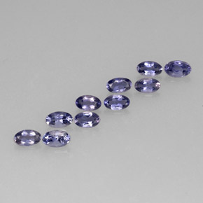 2.05 ct Blue Iolite Stone, Natural Iolite in Oval Facet Shape for Sale
