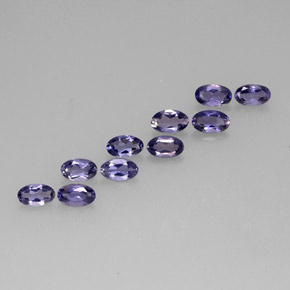 1.96 ct Blue Iolite Stone, Natural Iolite in Oval Facet Shape for Sale