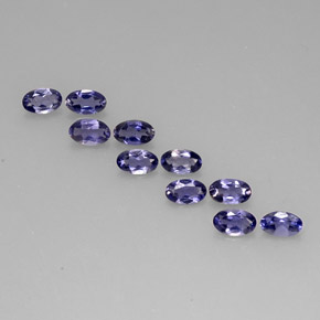 1.92 ct Blue Iolite Gemstone, Iolite Gem in Oval Facet Shape for Sale.