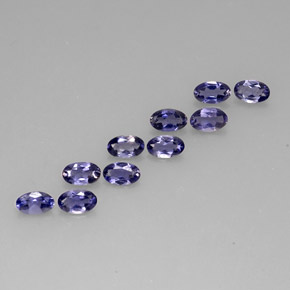1.92 ct Blue Iolite Stone, Natural Iolite in Oval Facet Shape for Sale