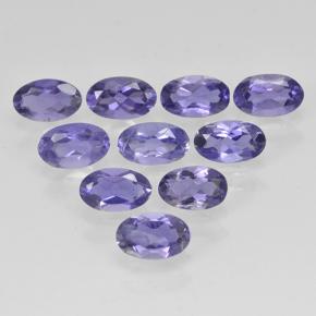 2.03 ctw Blue Iolite Gemstones, Iolite Gems in Oval Facet Shape for Sale.