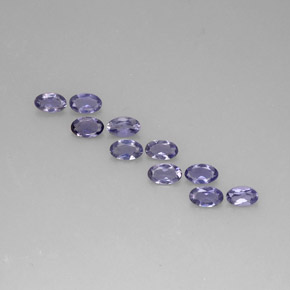 1.75 ct Blue Iolite Gemstone, Iolite Gem in Oval Facet Shape for Sale.