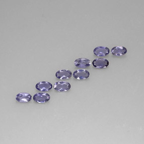 1.75 ct Blue Iolite Stone, Natural Iolite in Oval Facet Shape for Sale