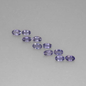1.75 ct Blue Iolite Gemstone, Iolite Gem in Oval Facet Shape for Sale.