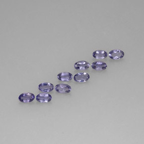 1.75 ct Blue Iolite Stone, Natural Iolite in Oval Facet Shape for Sale