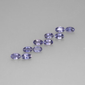 1.99 ct Blue Iolite Stone, Natural Iolite in Oval Facet Shape for Sale