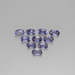 2.01 ct Blue Iolite Gemstone, Iolite Gem in Oval Facet Shape for Sale.