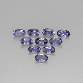 2.01 ct Blue Iolite Stone, Natural Iolite in Oval Facet Shape for Sale
