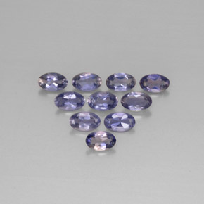 1.92 ct Blue Iolite Gemstone, Iolite Gem in Oval Facet Shape for Sale.