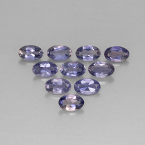 1.92 ct Blue Iolite Stone, Natural Iolite in Oval Facet Shape for Sale