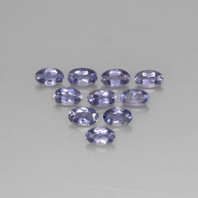 1.99 ct Blue Iolite Gemstone, Iolite Gem in Oval Facet Shape for Sale.