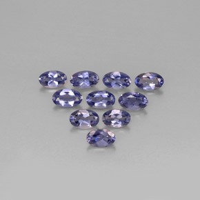 1.87 ct Blue Iolite Gemstone, Iolite Gem in Oval Facet Shape for Sale.