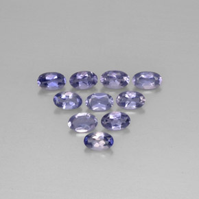 1.91 ct Blue Iolite Gemstone, Iolite Gem in Oval Facet Shape for Sale.