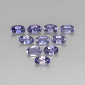 1.91 ct Blue Iolite Stone, Natural Iolite in Oval Facet Shape for Sale