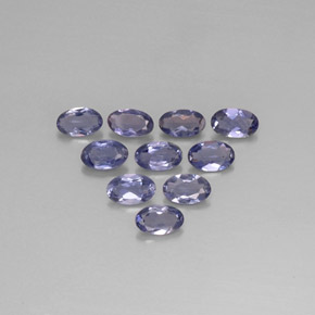 1.82 ct Blue Iolite Gemstone, Iolite Gem in Oval Facet Shape for Sale.