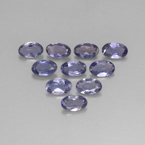 1.82 ct Blue Iolite Stone, Natural Iolite in Oval Facet Shape for Sale