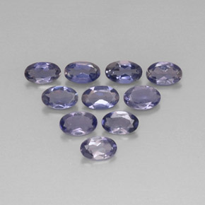 1.86 ct Blue Iolite Stone, Natural Iolite in Oval Facet Shape for Sale