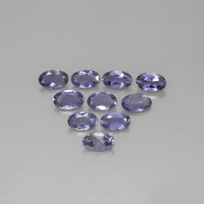 1.84 ct Blue Iolite Gemstone, Iolite Gem in Oval Facet Shape for Sale.