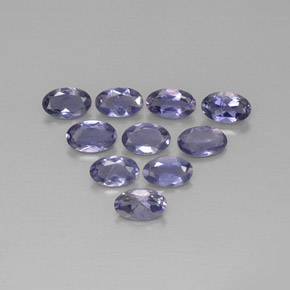 1.84 ct Blue Iolite Stone, Natural Iolite in Oval Facet Shape for Sale