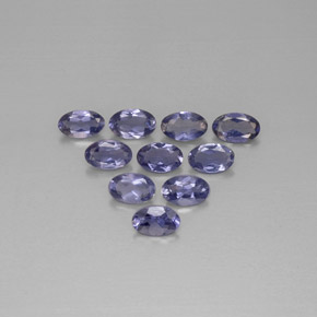 1.82 ct Blue Iolite Gemstone, Iolite Gem in Oval Facet Shape for Sale.