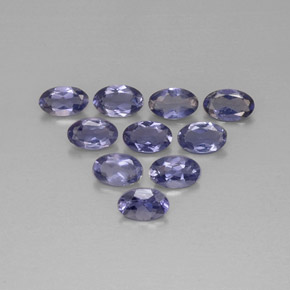 1.82 ct Blue Iolite Stone, Natural Iolite in Oval Facet Shape for Sale