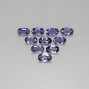 1.79 ct Blue Iolite Gemstone, Iolite Gem in Oval Facet Shape for Sale.