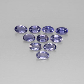 1.92 ct Blue Iolite Gemstone, Iolite Gem in Oval Facet Shape for Sale.