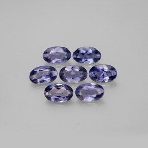 1.11 ct Blue Iolite Gemstone, Iolite Gem in Oval Facet Shape for Sale.