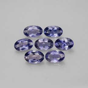 1.11 ct Blue Iolite Stone, Natural Iolite in Oval Facet Shape for Sale