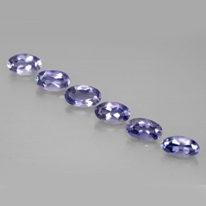 1.16 ct Blue Iolite Gemstone, Iolite Gem in Oval Facet Shape for Sale.
