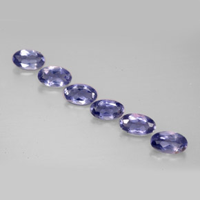 1.16 ct Blue Iolite Gemstone, Iolite Gem in Oval Facet Shape for Sale.