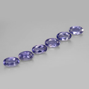 1.09 ct Blue Iolite Stone, Natural Iolite in Oval Facet Shape for Sale