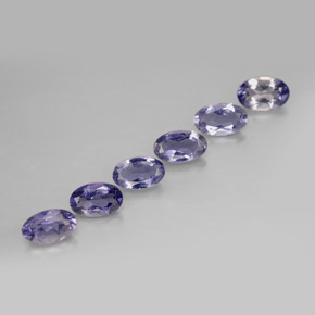 1.16 ct Blue Iolite Gemstone, Iolite Gem in Oval Facet Shape for Sale.