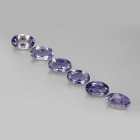1.16 ct Blue Iolite Stone, Natural Iolite in Oval Facet Shape for Sale