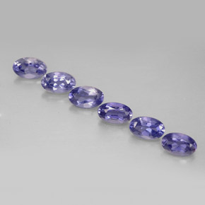 1.33 ct Blue Iolite Gemstone, Iolite Gem in Oval Facet Shape for Sale.