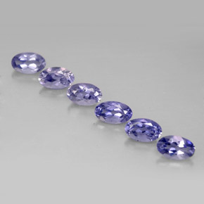 1.33 ct Blue Iolite Gemstone, Iolite Gem in Oval Facet Shape for Sale.