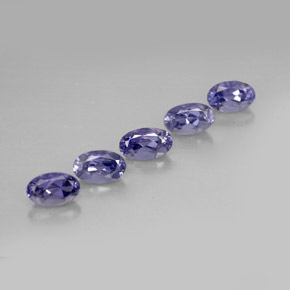 1.24 ct Blue Iolite Gemstone, Iolite Gem in Oval Facet Shape for Sale.