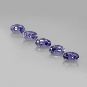 1.24 ct Blue Iolite Stone, Natural Iolite in Oval Facet Shape for Sale