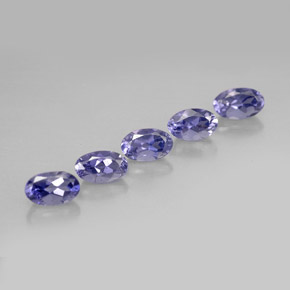 1.18 ct Blue Iolite Gemstone, Iolite Gem in Oval Facet Shape for Sale.