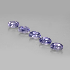 1.17 ct Blue Iolite Gemstone, Iolite Gem in Oval Facet Shape for Sale.