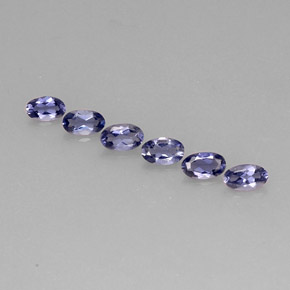 1.10 ct Blue Iolite Gemstone, Iolite Gem in Oval Facet Shape for Sale.