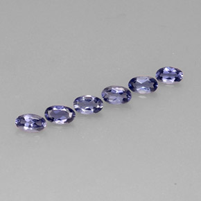1.10 ct Blue Iolite Stone, Natural Iolite in Oval Facet Shape for Sale