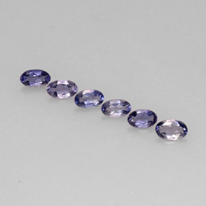 1.06 ct Blue Iolite Gemstone, Iolite Gem in Oval Facet Shape for Sale.