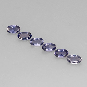 1.12 ct Blue Iolite Gemstone, Iolite Gem in Oval Facet Shape for Sale.